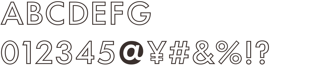 Futura Now Outline ExtraLight