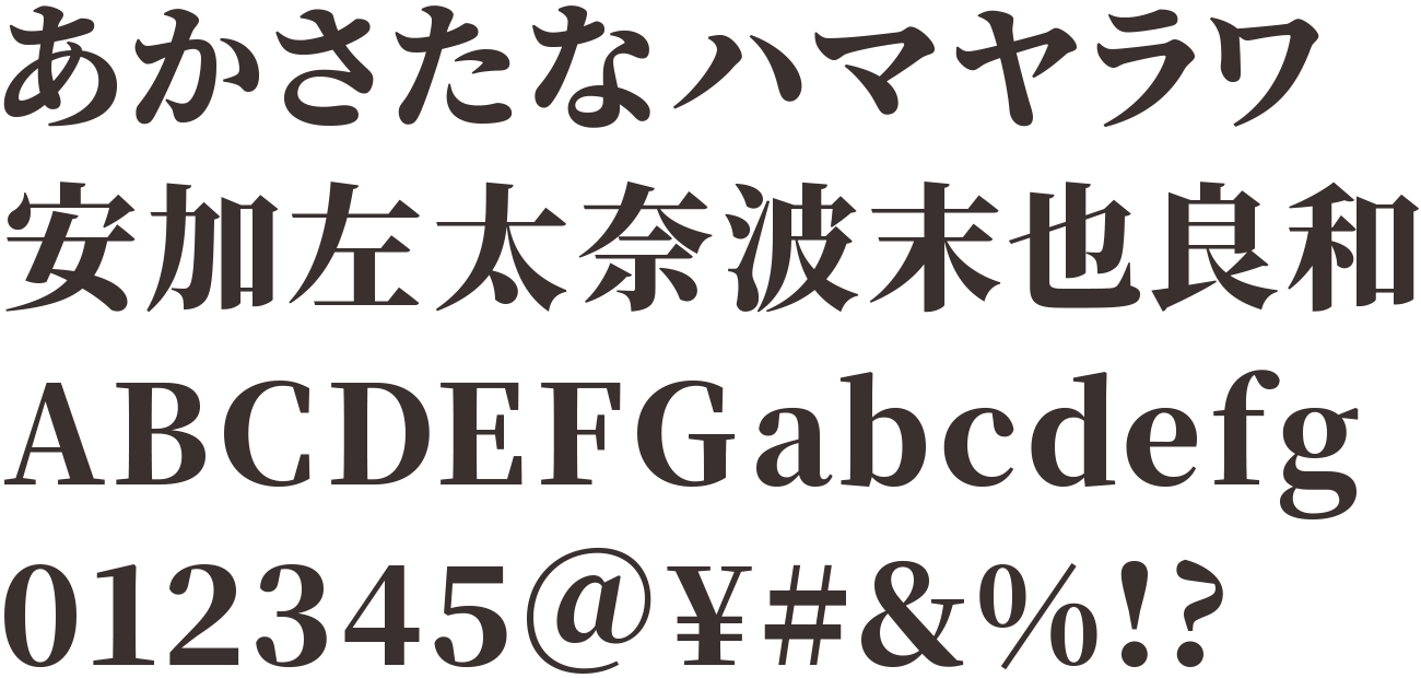 Noto Serif Japanese Black